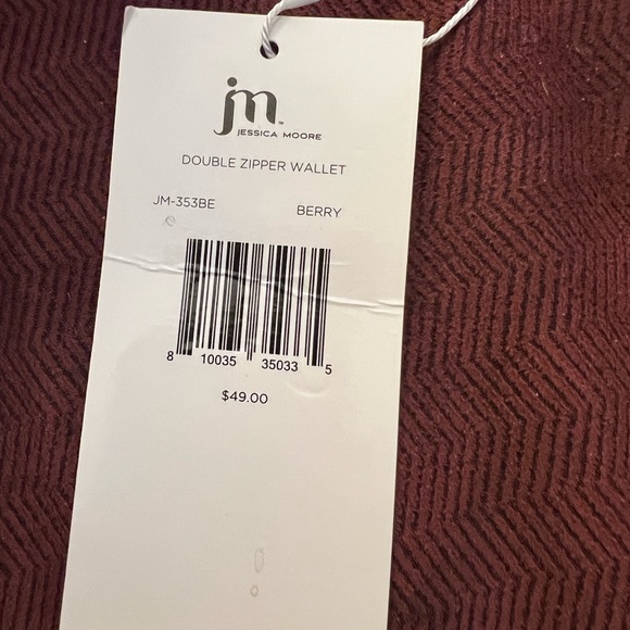 NWT pink JM collections double zipper wallet - Picture 6 of 6
